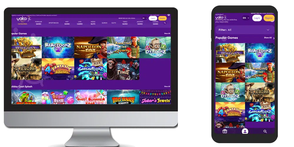 yakocasino desktop and mobile