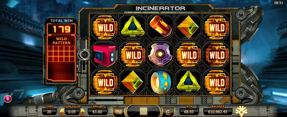 incinerator video slot preiew