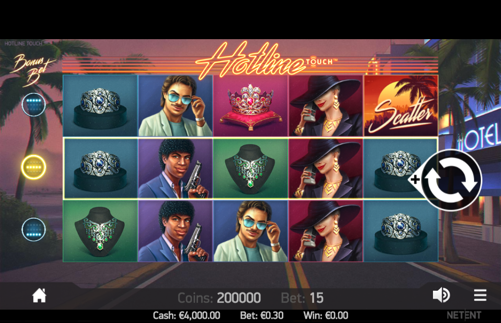 hotline-slot-gameplay