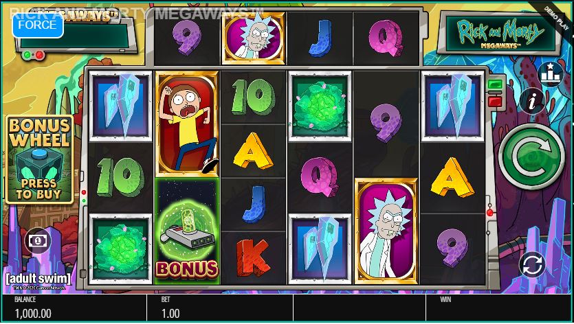 rick and Morty slot preview