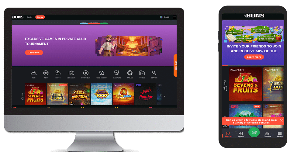 bons casino desktop and mobile