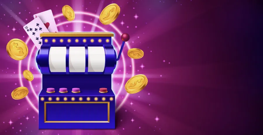 slots machine banner