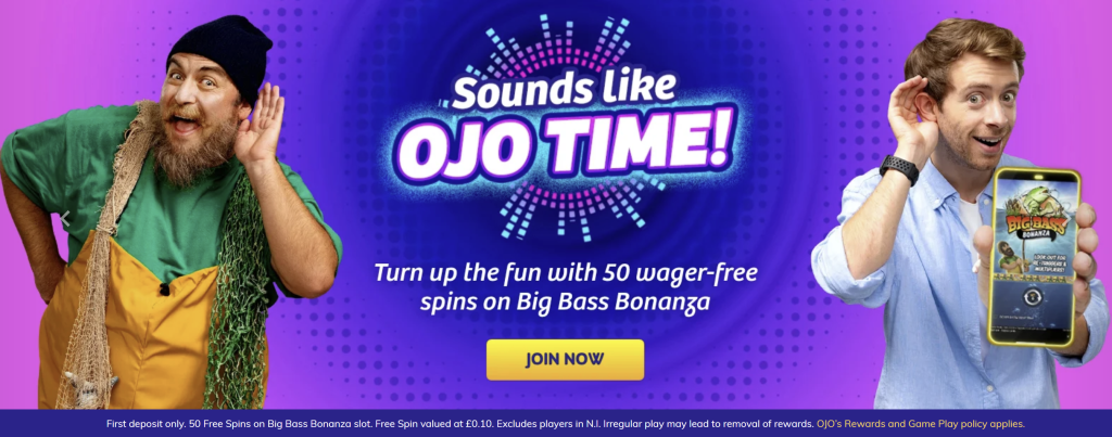 PlayOJO 50 wager free spins for UK PlayOJO 50 wager-free spins for UK players
