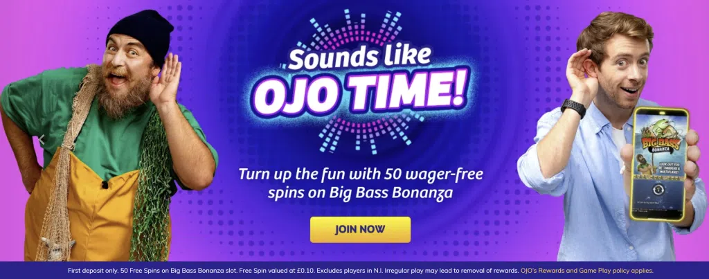 PlayOJO 50 wager free spins for UK PlayOJO 50 wager-free spins for UK players