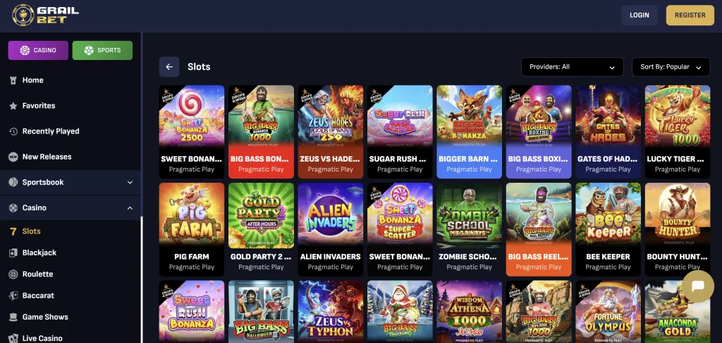 grailbet slots lobby grailbet slots lobby