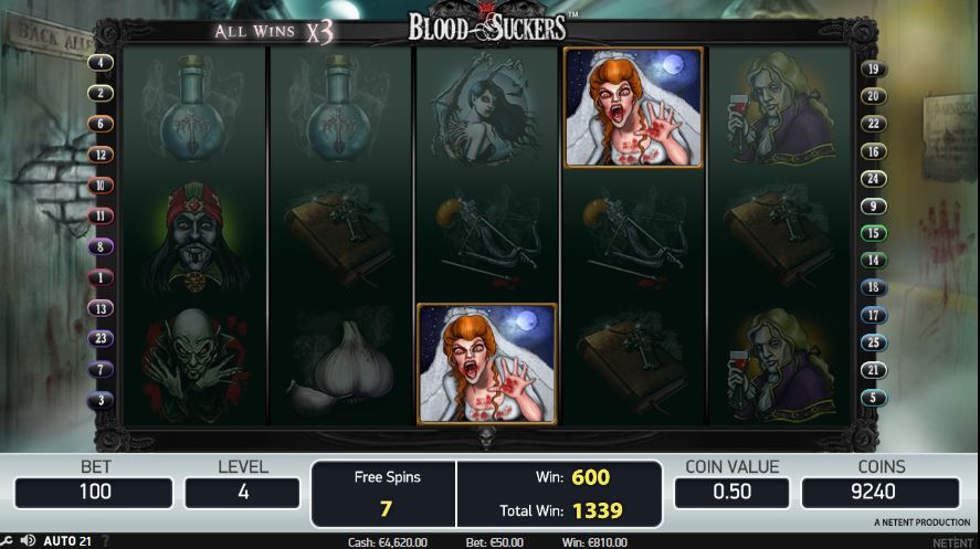Blood Suckers Free Spins