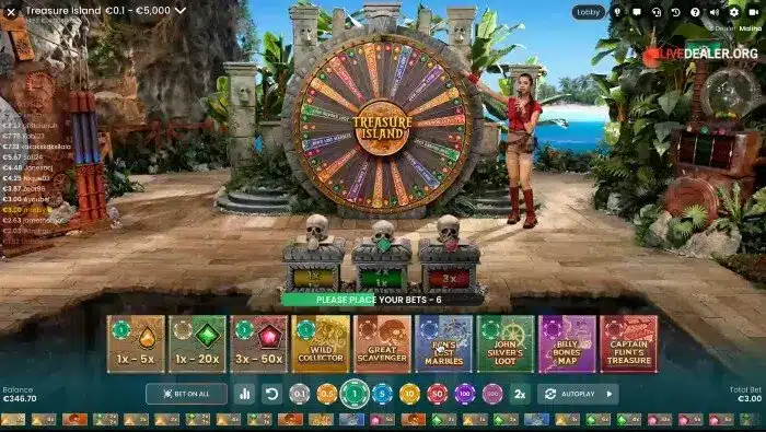 treasure island wheel of fortune