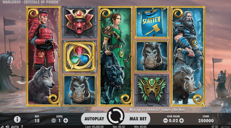 warlords crystals of power slot preview