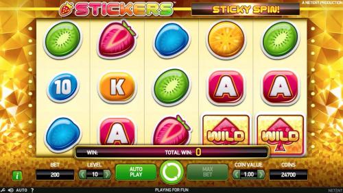 Stickers video slot