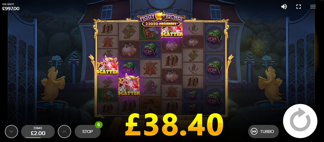 Scatters - Free Spins activated