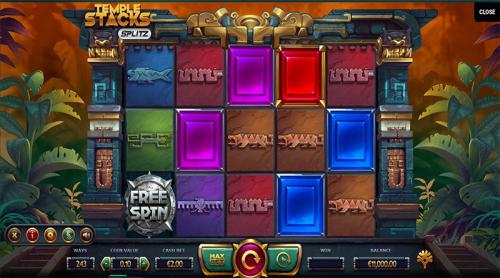 Temple Staxx Splitz Slot